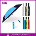 cheap Promotional Advertising Printing 0% Wine Bottle Umbrella with Logo